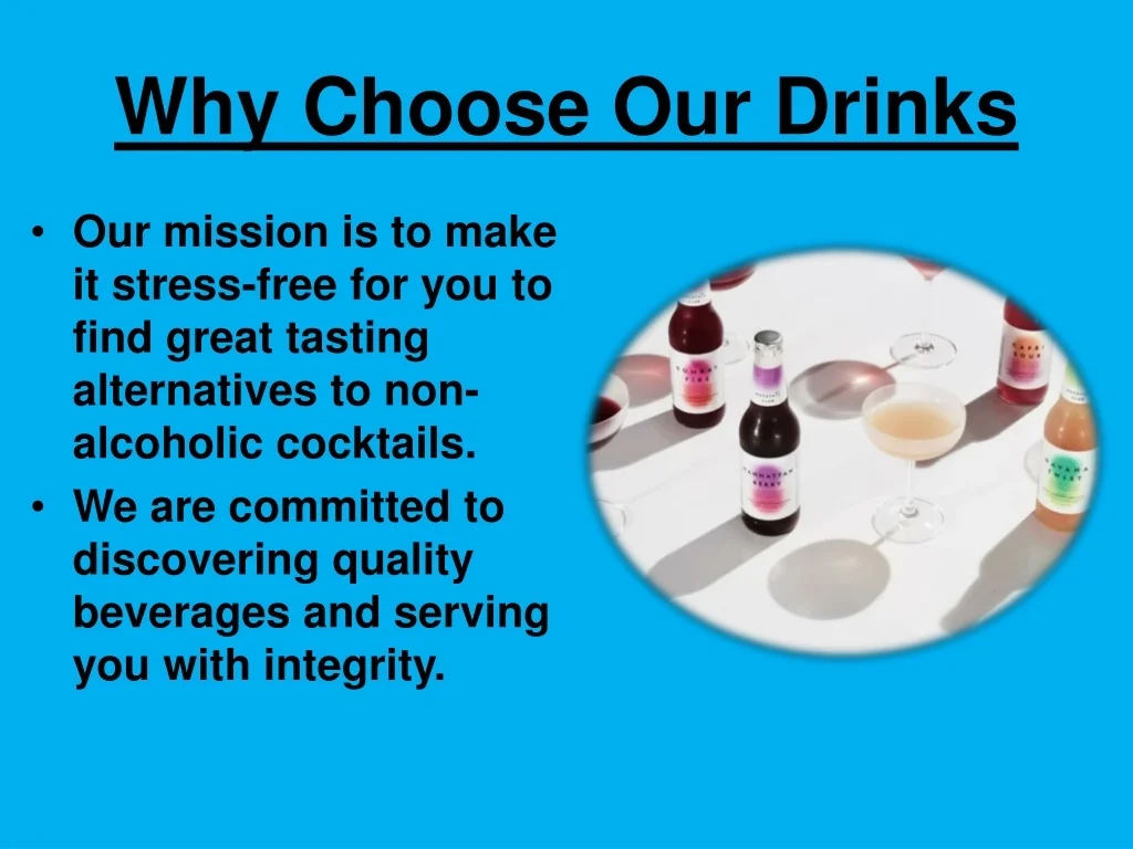 PPT Mocktail Club Offer Non Alcoholic & Tasty Drinks For Events