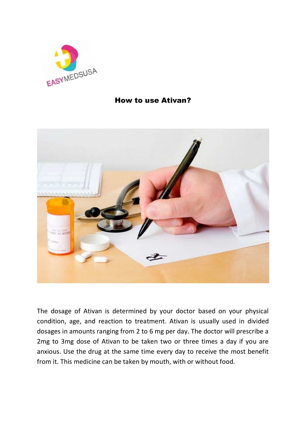 How Ativan Works PPT - Ativan Medicine - A Tranquilizer to Help You Relax PowerPoint ...