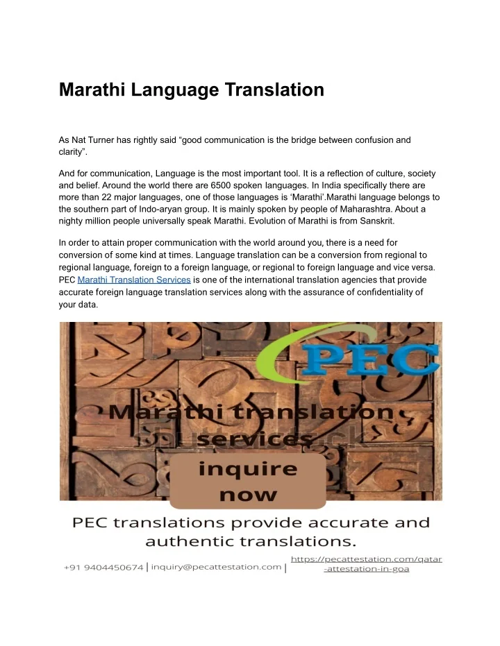 PPT Marathi Language Translation PowerPoint Presentation, free