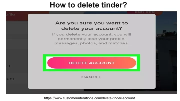 PPT How to delete tinder account? PowerPoint