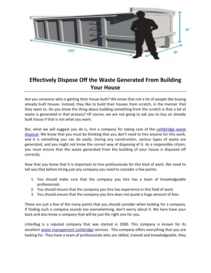 PPT - Effectively Dispose Off the Waste Generated From Building Your ...