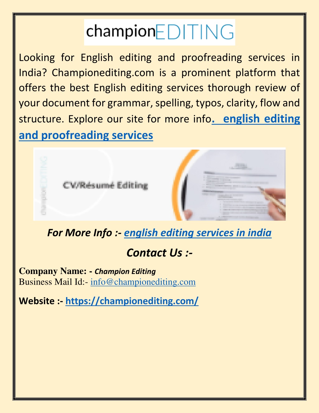 English proofreading services in india