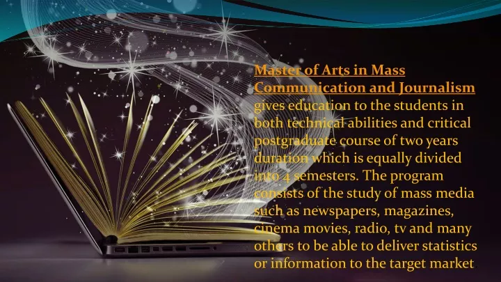PPT - Master of Arts in Mass Communication and Journalism PowerPoint