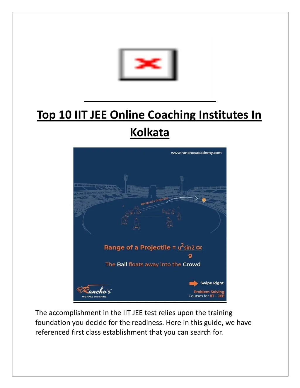 PPT - Top 10 IIT JEE Online Coaching Institutes In Kolkata PowerPoint ...
