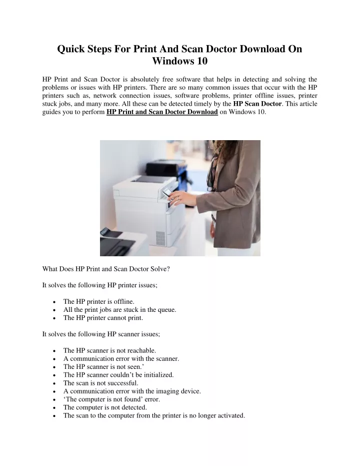 print and scan doctor windows 10