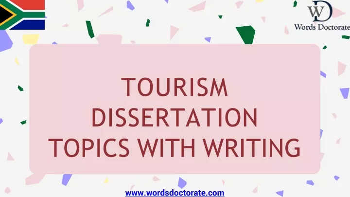 dissertation topics in tourism in india