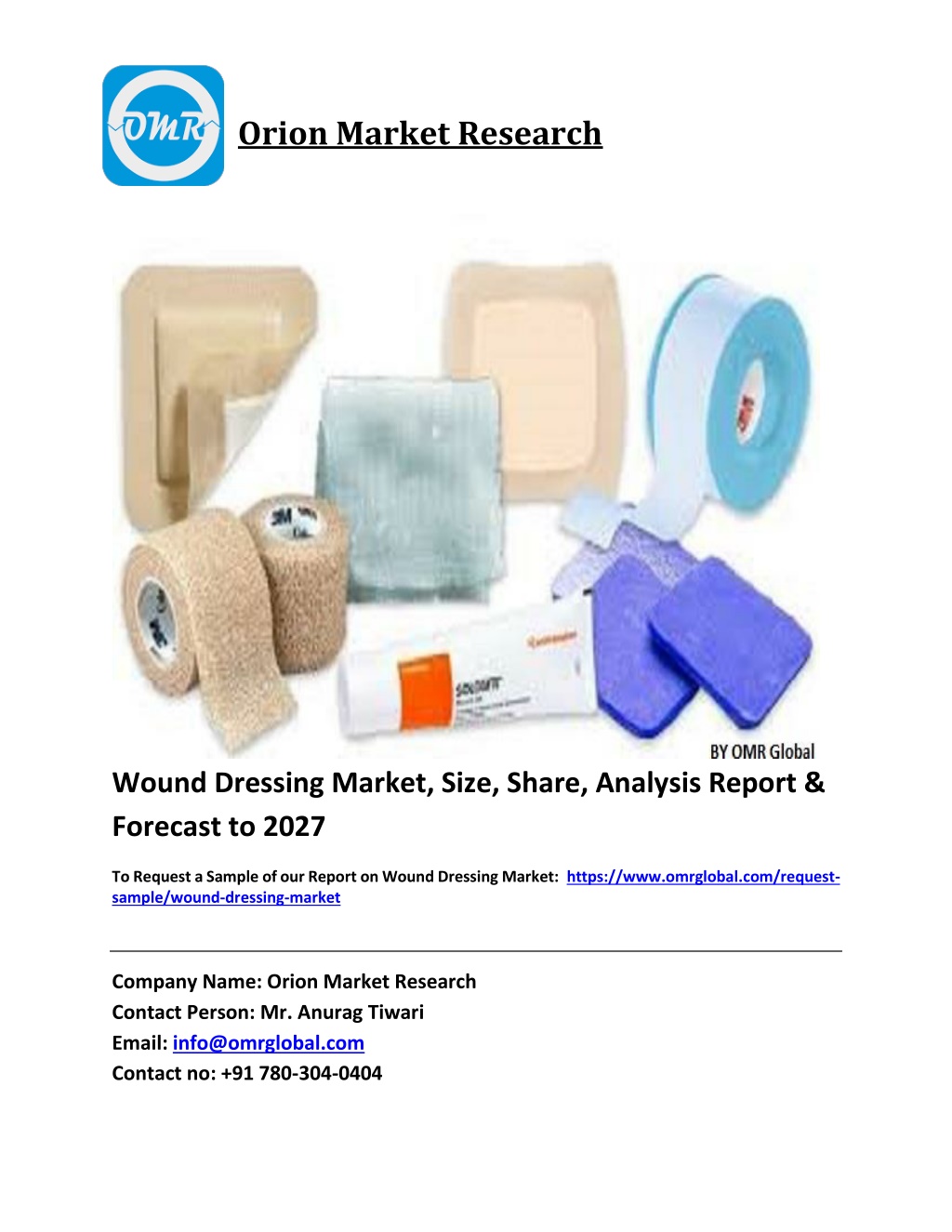 PPT - Wound Dressing Market Trends, Size, Competitive Analysis And ...