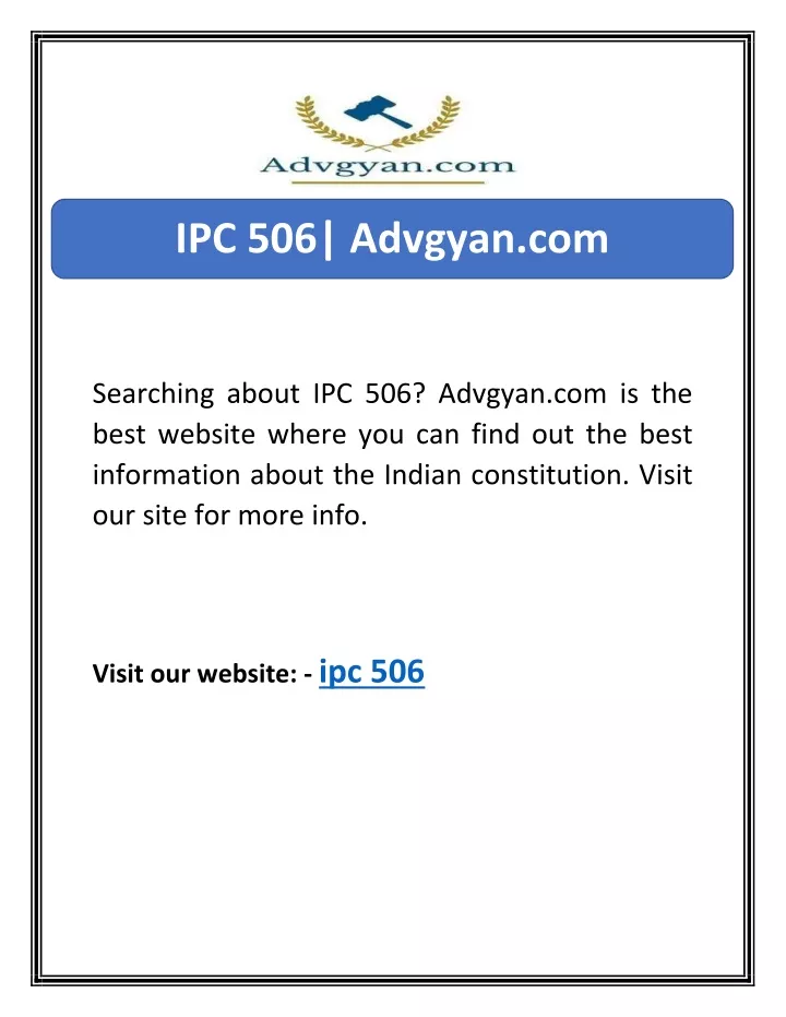 ppt-ipc-506-advgyan-powerpoint-presentation-free-download-id