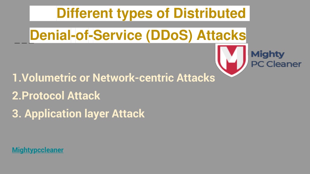 PPT - What is Distributed Denial-of-Service (DDoS) attack? PowerPoint ...