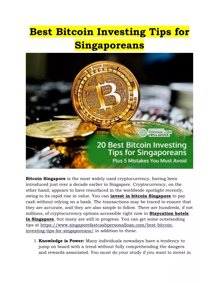 bitcoin tips