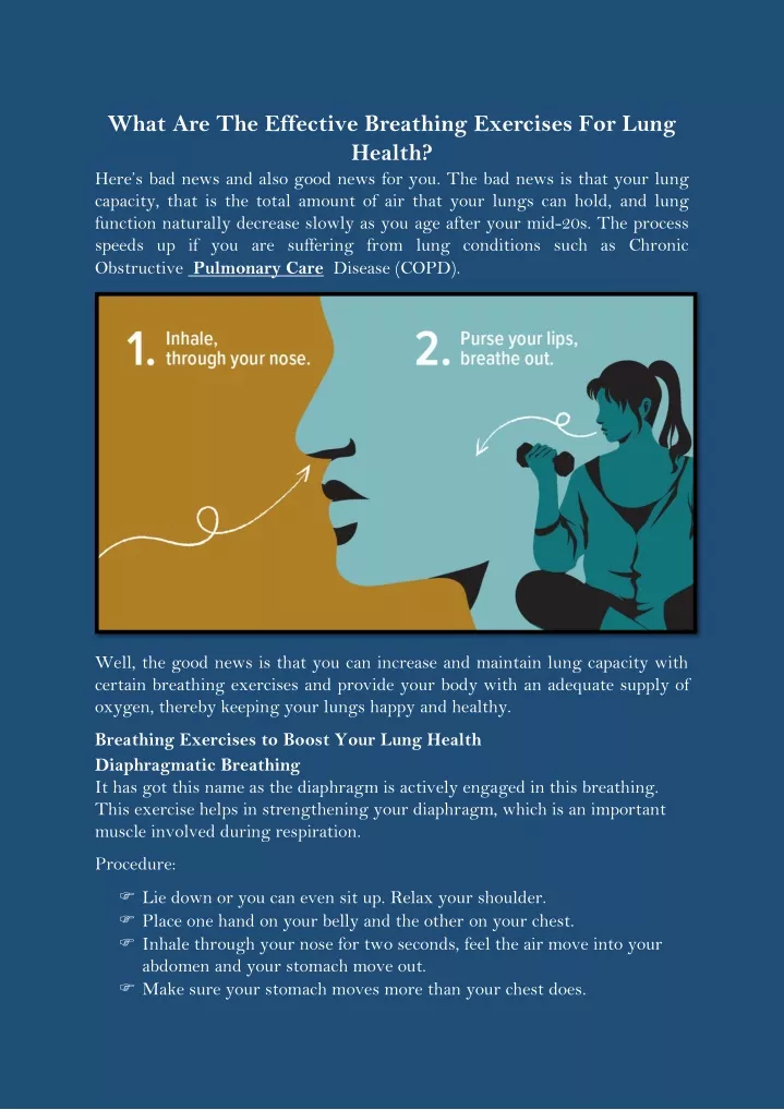 Ppt what are the effective breathing exercises for lung health