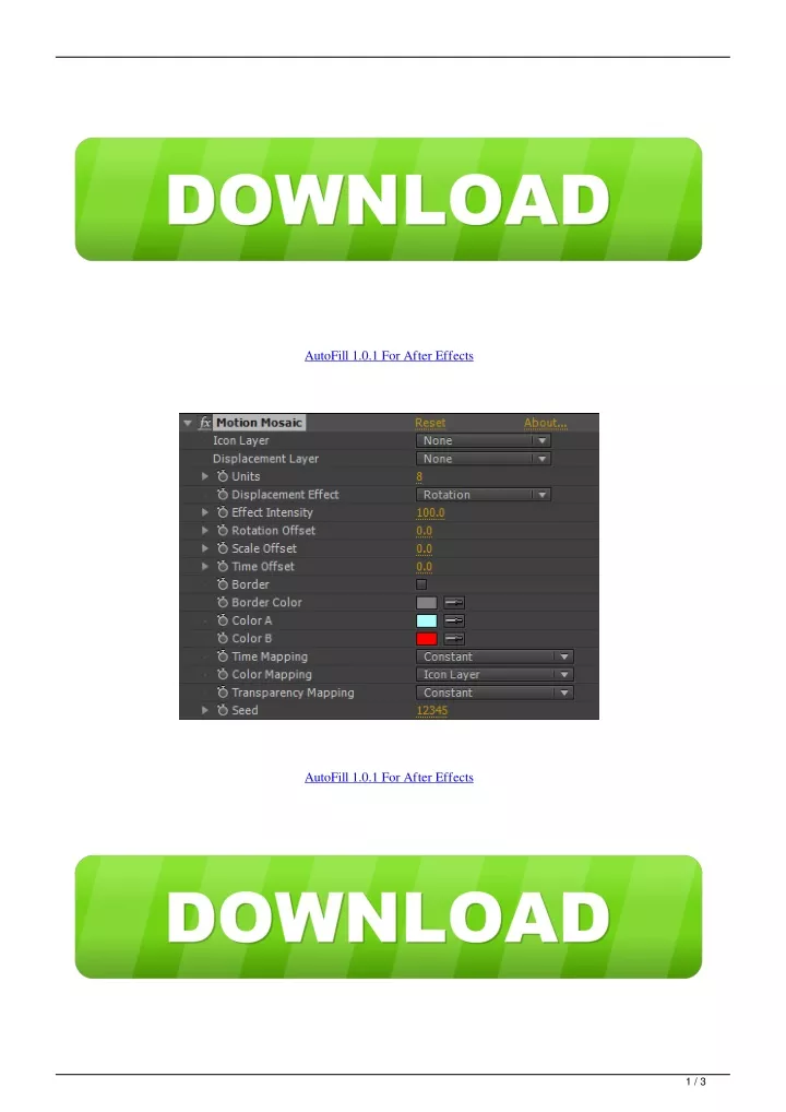 autofill after effects free download