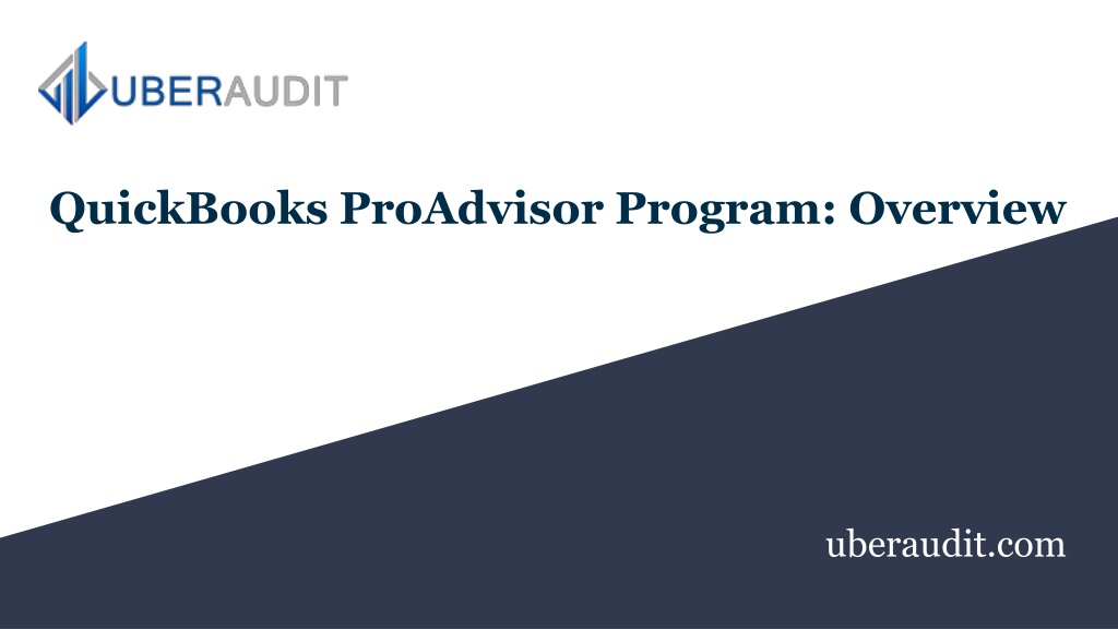 PPT QuickBooks ProAdvisor Program_ Overview PowerPoint Presentation