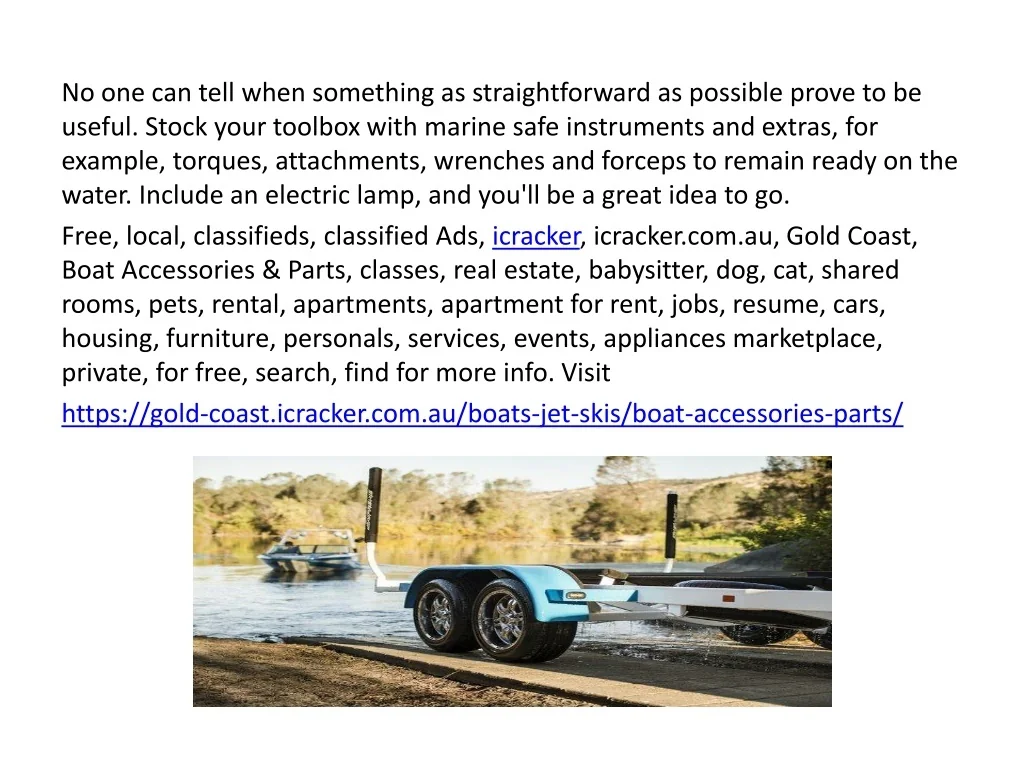 PPT Top 100 Boat Accessories & Parts in gold coast PowerPoint Presentation ID10715034