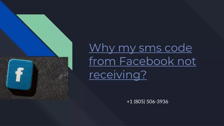 why is my facebook sms code not coming through