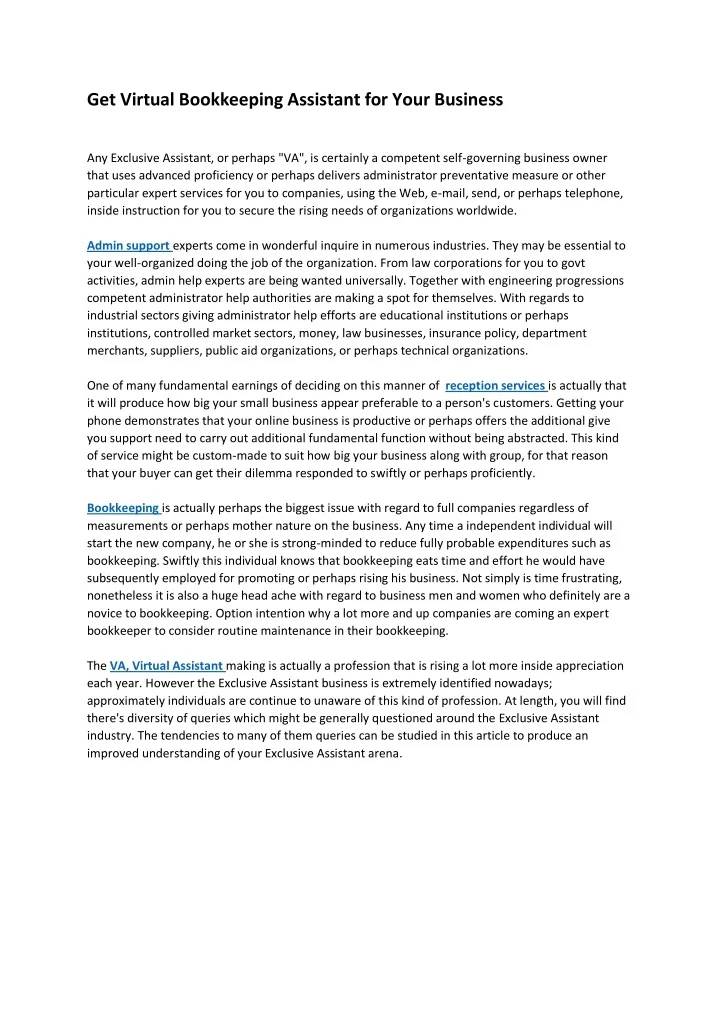 PPT - Get Virtual Bookkeeping Assistant for Your Business PowerPoint ...