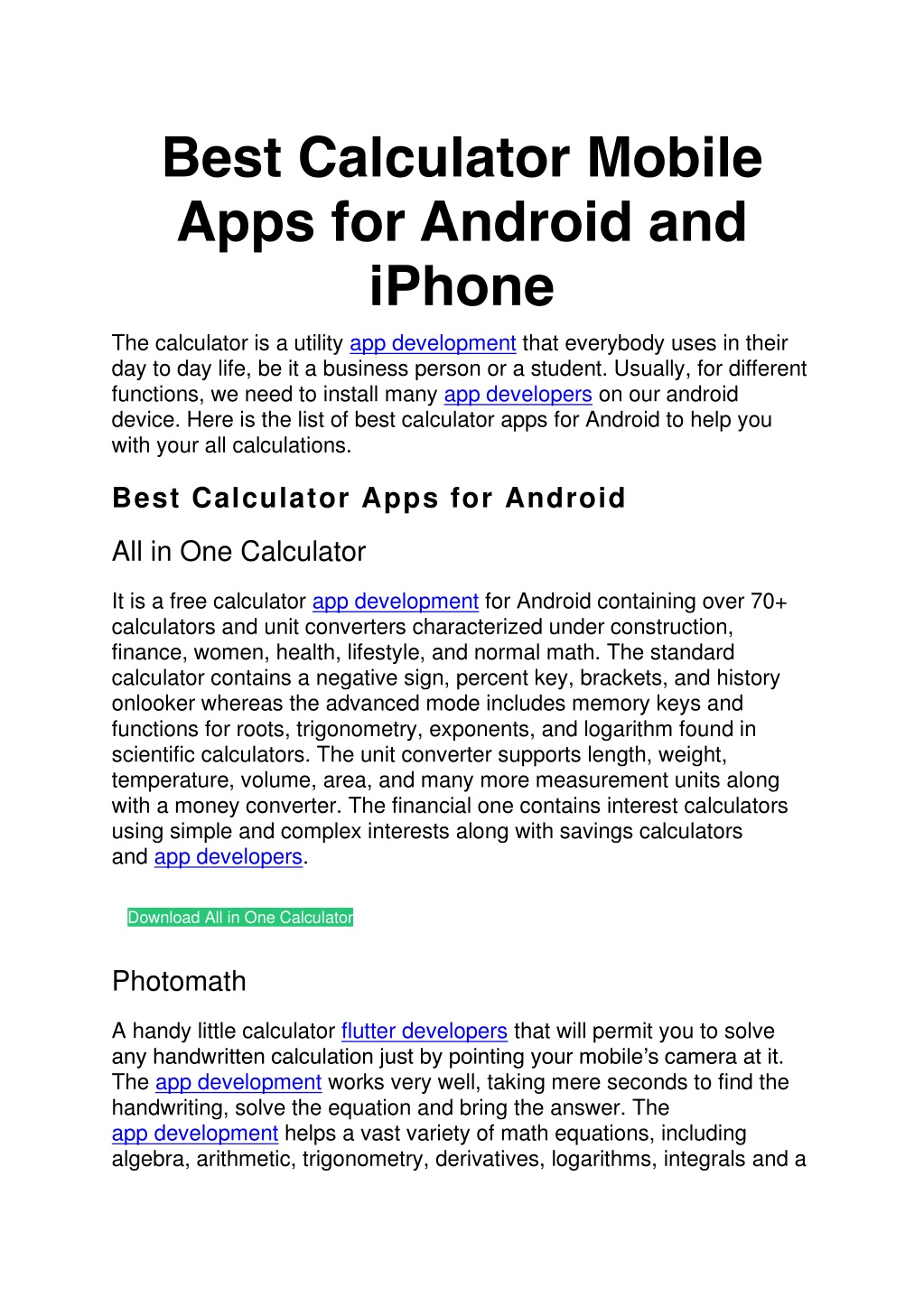 MLM Calculator para Android - Download