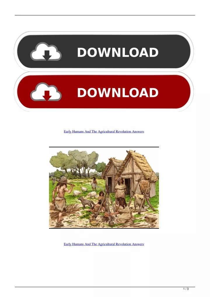 PPT Early Humans And The Agricultural Revolution Answers PowerPoint   Early Humans And The Agricultural Revolution N 