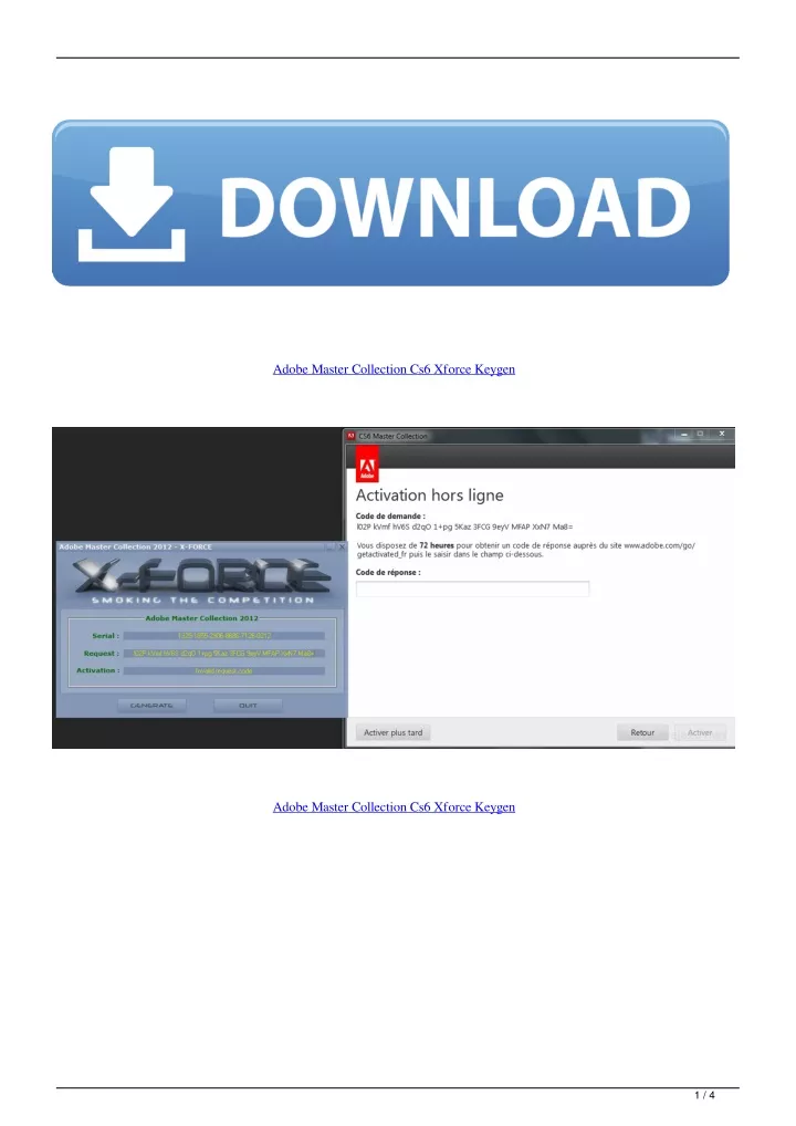 Xforce Cs6 Master Collection Keygen Download