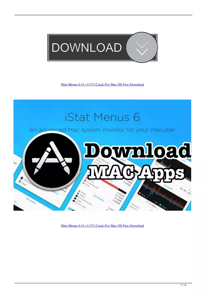 iStat Menus 6 download the last version for android
