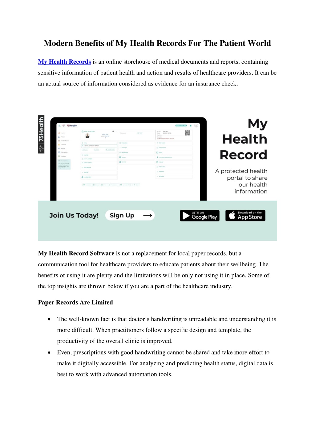 my health records pacific
