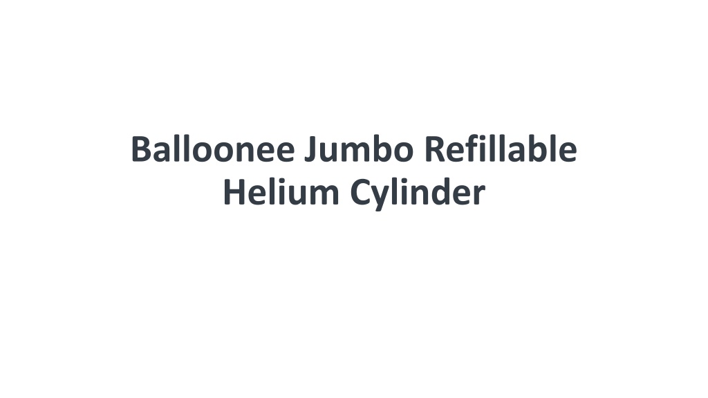 Balloonee, Buy Helium Gas