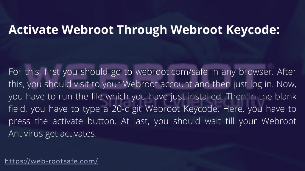 webroot keycode registry