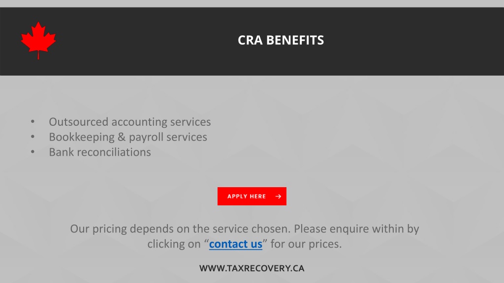 PPT CRA Benefits PowerPoint Presentation, free download ID10761274