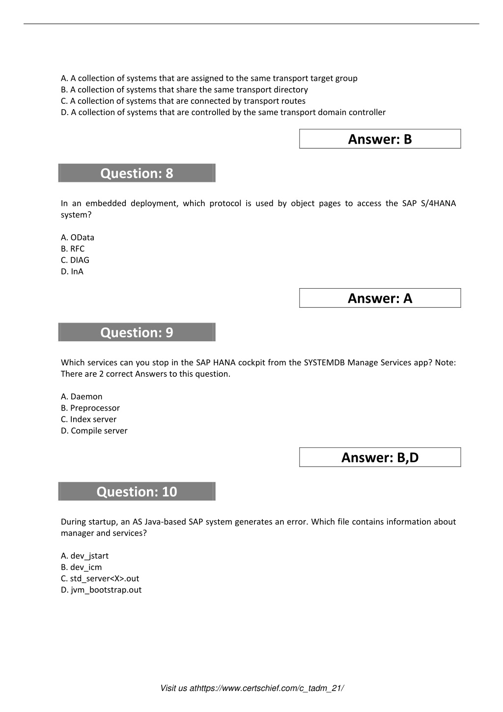 Valid Test C-TADM-22 Experience