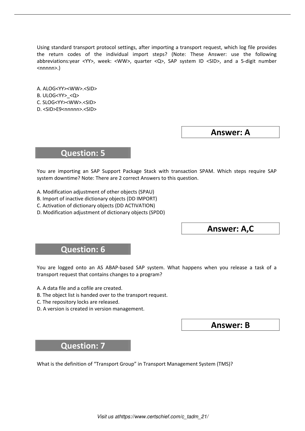 C_TADM_22 Latest Exam Online