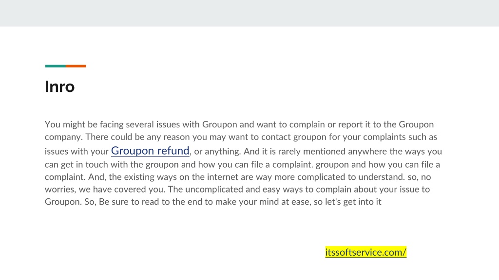 PPT How do I complain to Groupon_ PowerPoint