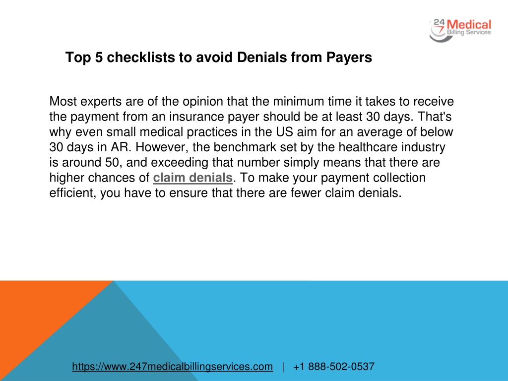 PPT - Top 5 Checklists To Avoid Denials From Payers PowerPoint ...