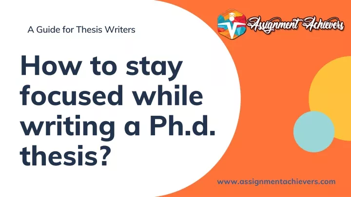 how to write ph.d thesis