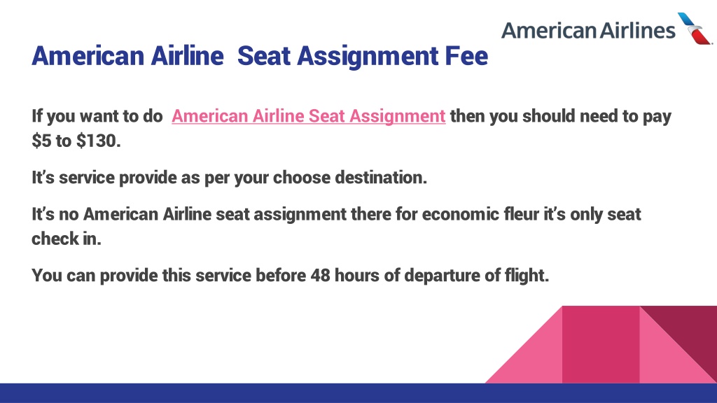 what is seat assignment fee
