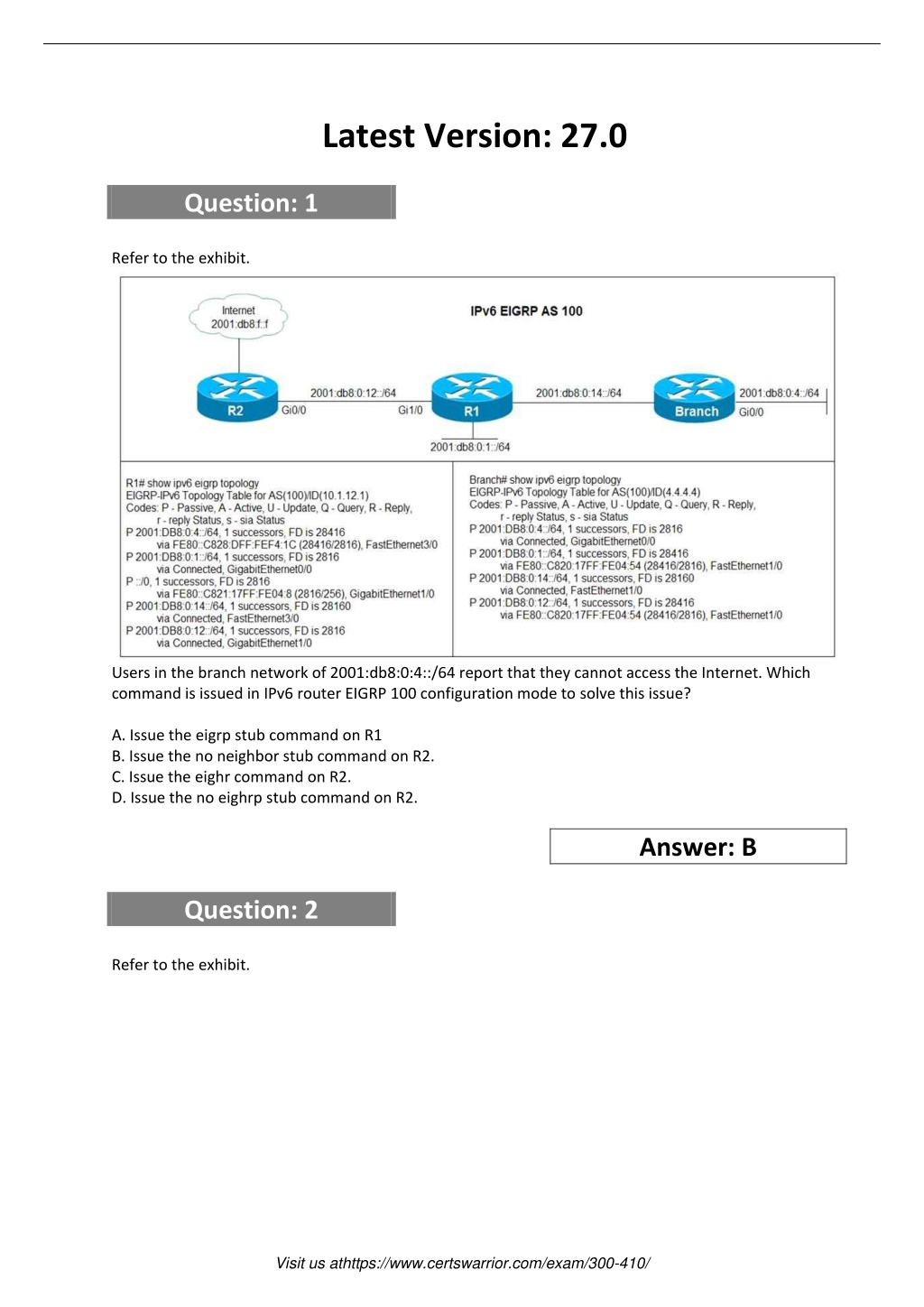 PPT - 300-410 Implementing Cisco Enterprise Advanced Routing And ...