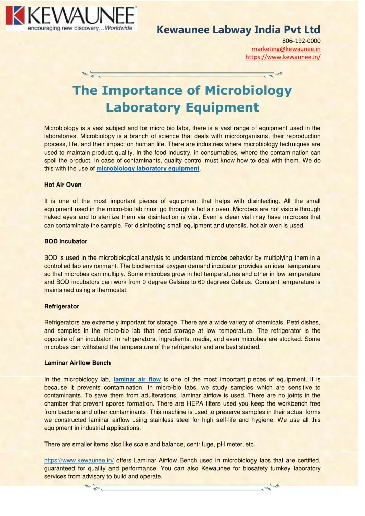 PPT - Microbiology Laboratory Equipment PowerPoint Presentation, Free ...