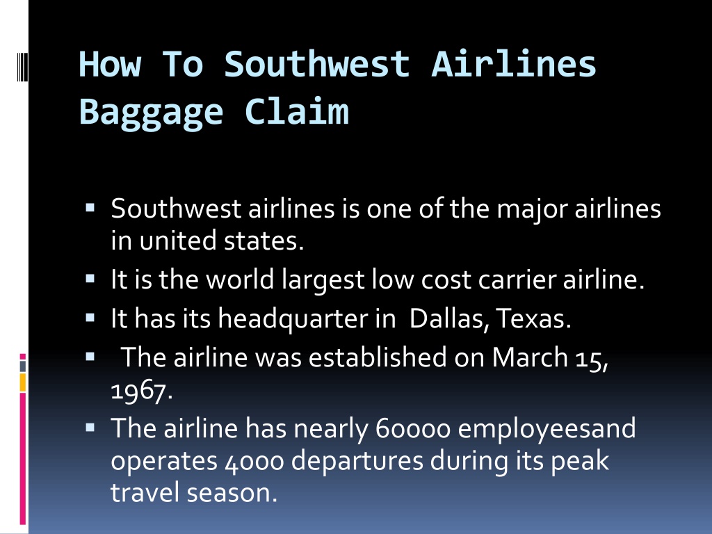 southwest baggage policy