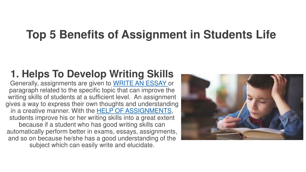 benefits of assignment