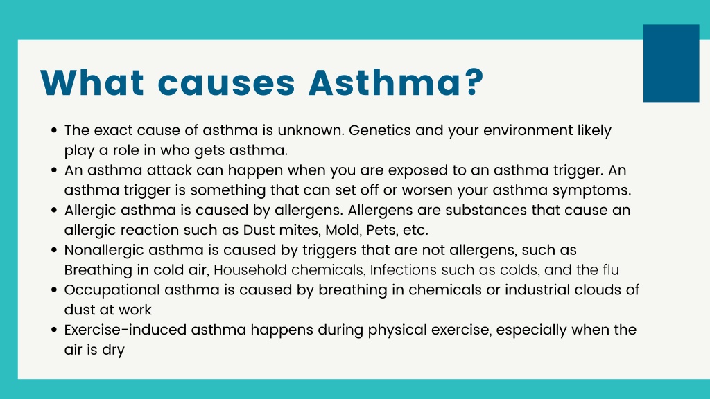 PPT - Asthma Symptoms, treatment and causes PowerPoint Presentation ...