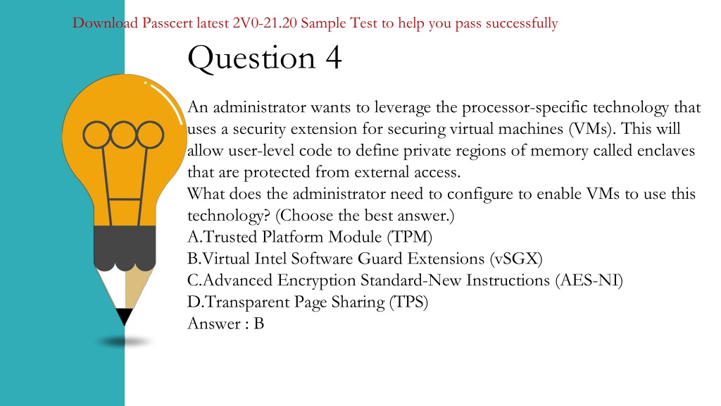 Pass4sure 2V0-21.20 Exam Prep