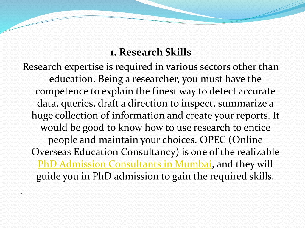 phd research skills