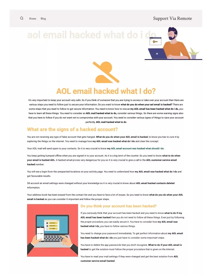 PPT AOL email hacked what do i do AOL email hacked PowerPoint