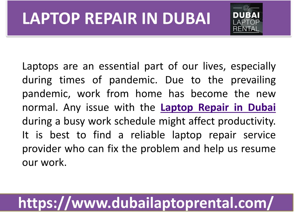 PPT - What are the Factors to Consider for Laptop Repair in Dubai 