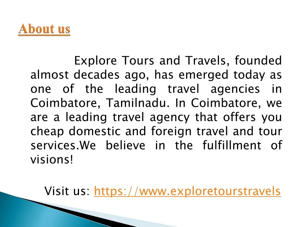 PPT - Explore Tours & Travels PowerPoint Presentation, free download ...