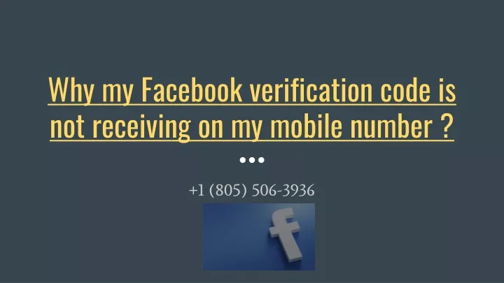 not receiving facebook verification code