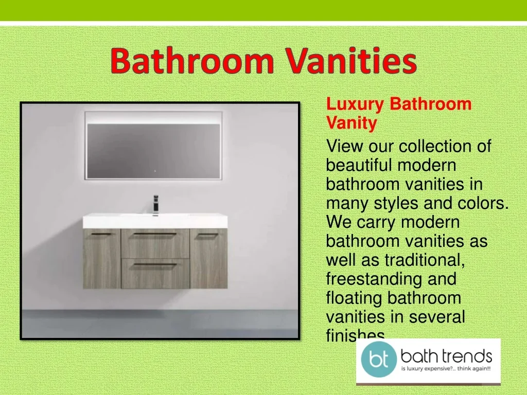 PPT Best Online Bathroom Vanities Store in Miami PowerPoint