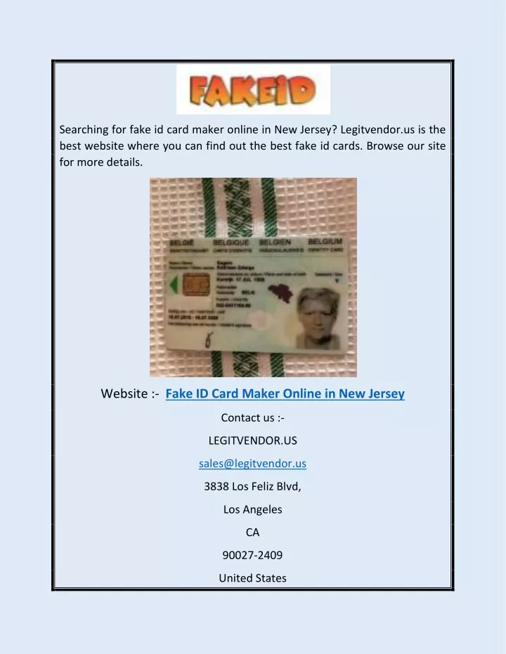 fake id card maker online