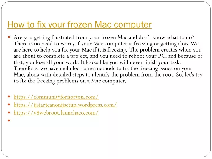 powerpoint for mac frozen