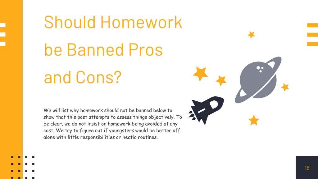 pros and cons homework should be banned