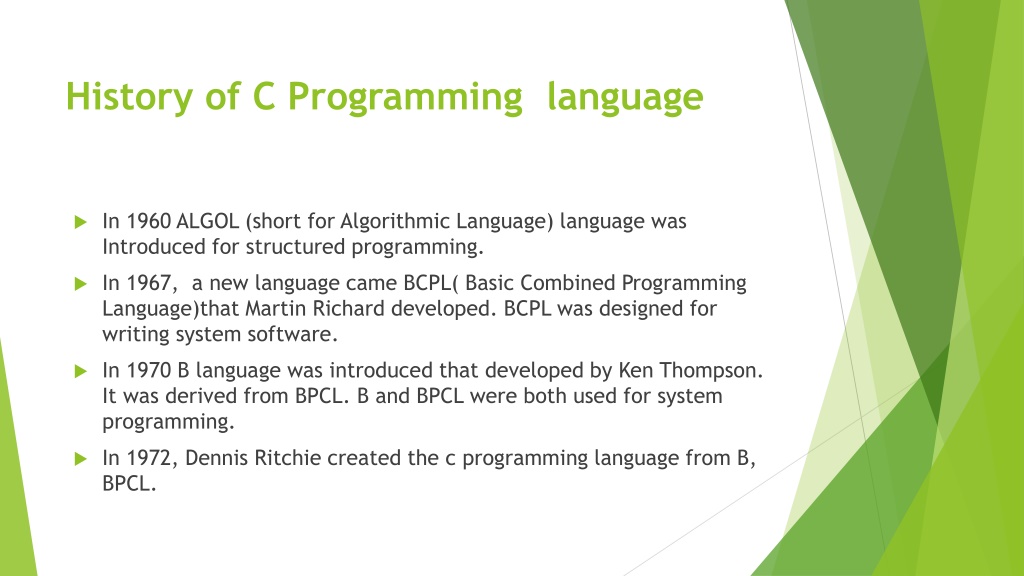 PPT - what is C programming PowerPoint Presentation, free download - ID ...